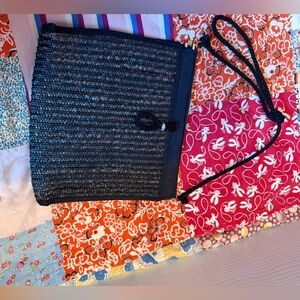 Anton Elegant Black Woven Women's Bag